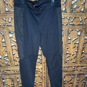 Free People leggings with side suede panels